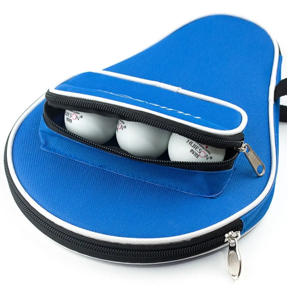 Oxford Cloth Table Tennis Rackets Bag Calabash Shape Protective Cover Ping Pong Rackets Case Single Paddle Training Accessories