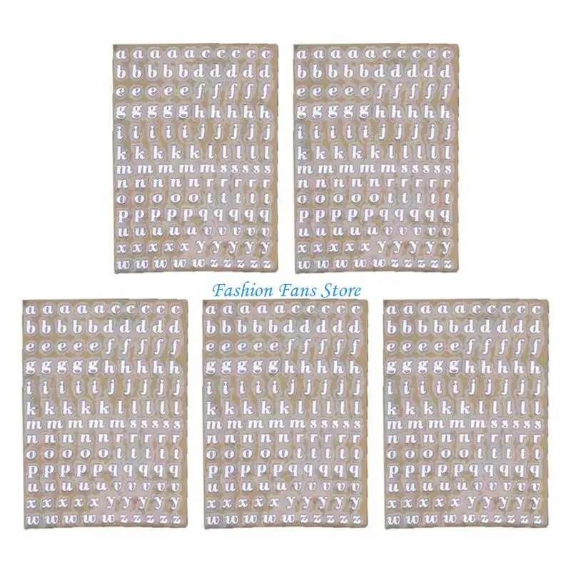 

5x/set Adhesive Letter Stickers DIY Number Letter Stickers Decorative Craft