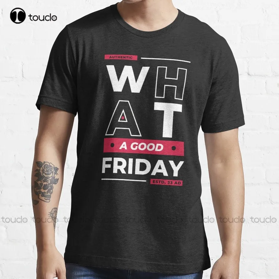 What A Good Friday Text Style 2022 Trending Palm Sunday T-Shirt Shirt For Men Fashion Creative Leisure Funny Harajuku T Shirt