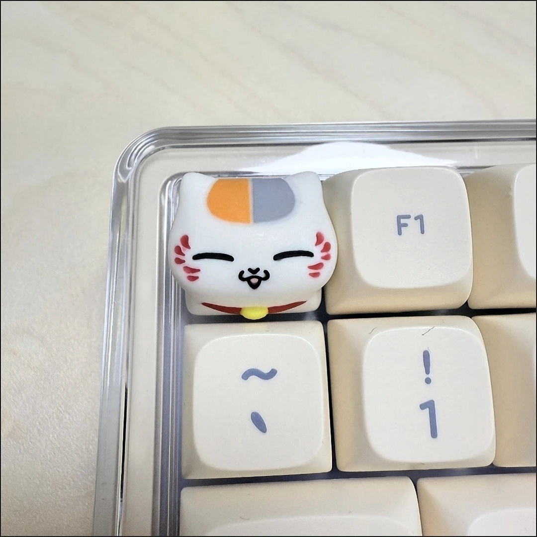 Natsume’S Book Of Friends Cat Teacher Anime Character Merchandise Keyboard Accessories Decorative Parts Esc Replaceable Keycaps