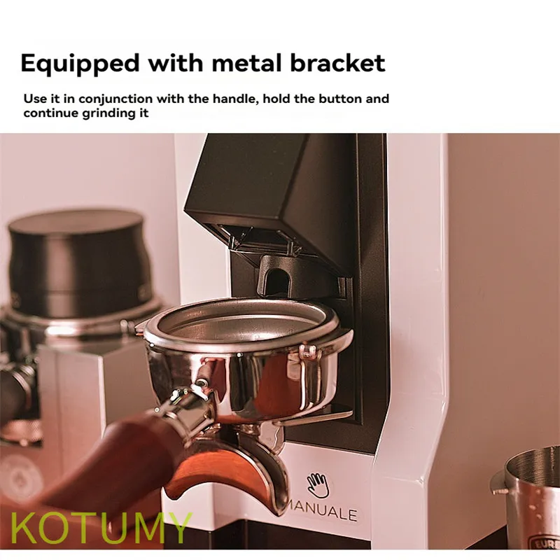 40mm Titanium Burr Coffee Grinder Metal Hopper Elegant Small Electric Coffee Grinder Machine Portable Household