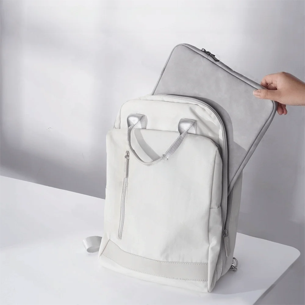 ポータブルソリッドカラーラップトップスリーブバッグジッパーPUレザーラップトップケース11インチ耐衝撃ノートブックポーチノートブックストレージ