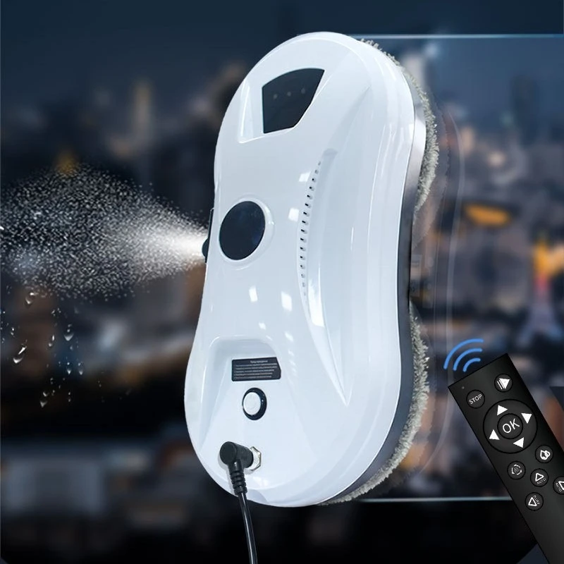 Intelligent Water Spray Electric Window Cleaner Powerful Decontamination Convenient Household Deep Cleaning Robot Window Washer