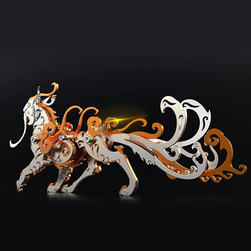 

Shanhaijing merchandise Luwu metal model assembly 3d three-dimensional advanced puzzle adult toy DIY handmade gift