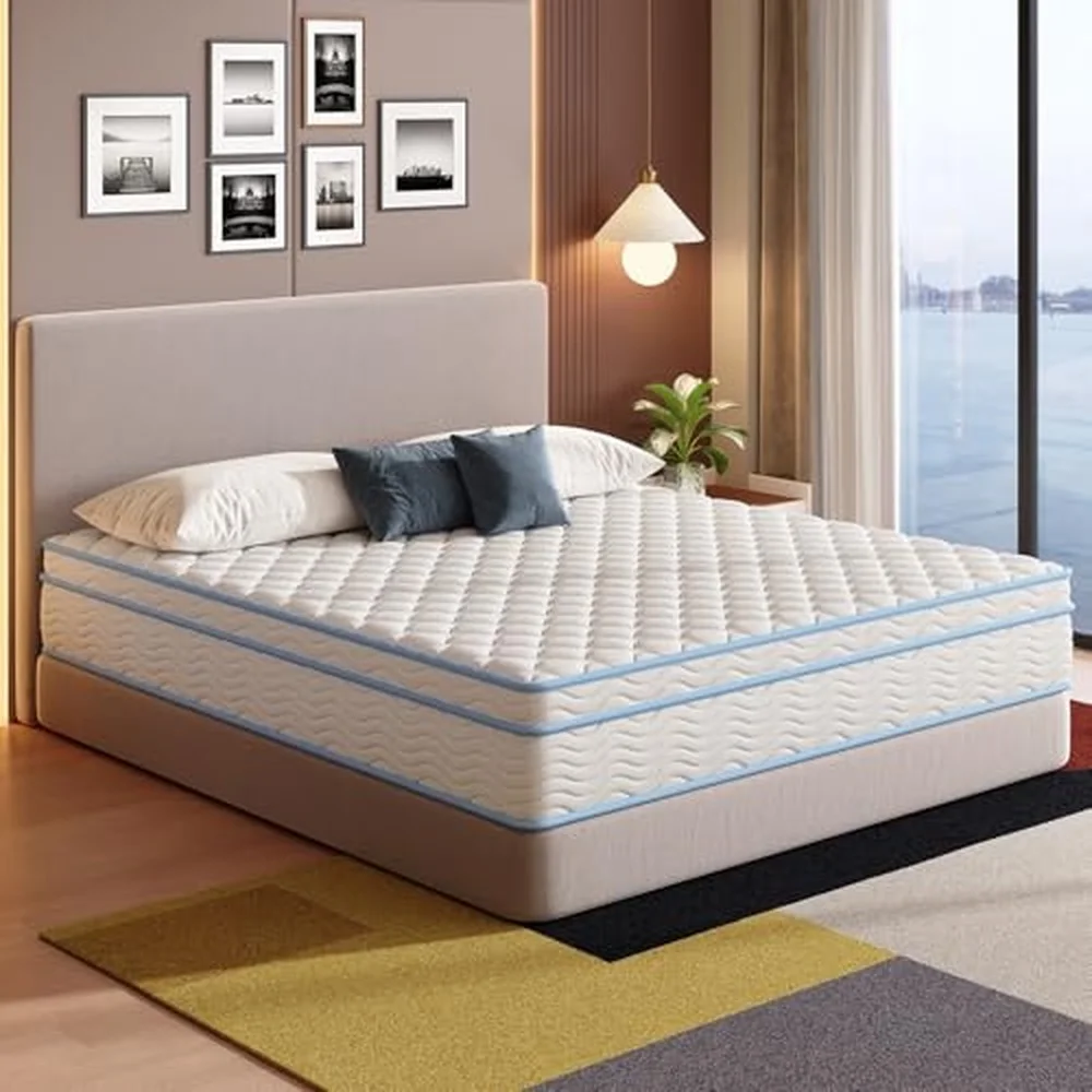 Full Size Mattress 12 Inch Full Mattress in a Box Memory Foam Hybrid Mattress for Motion Isolation Soft and Comfortable