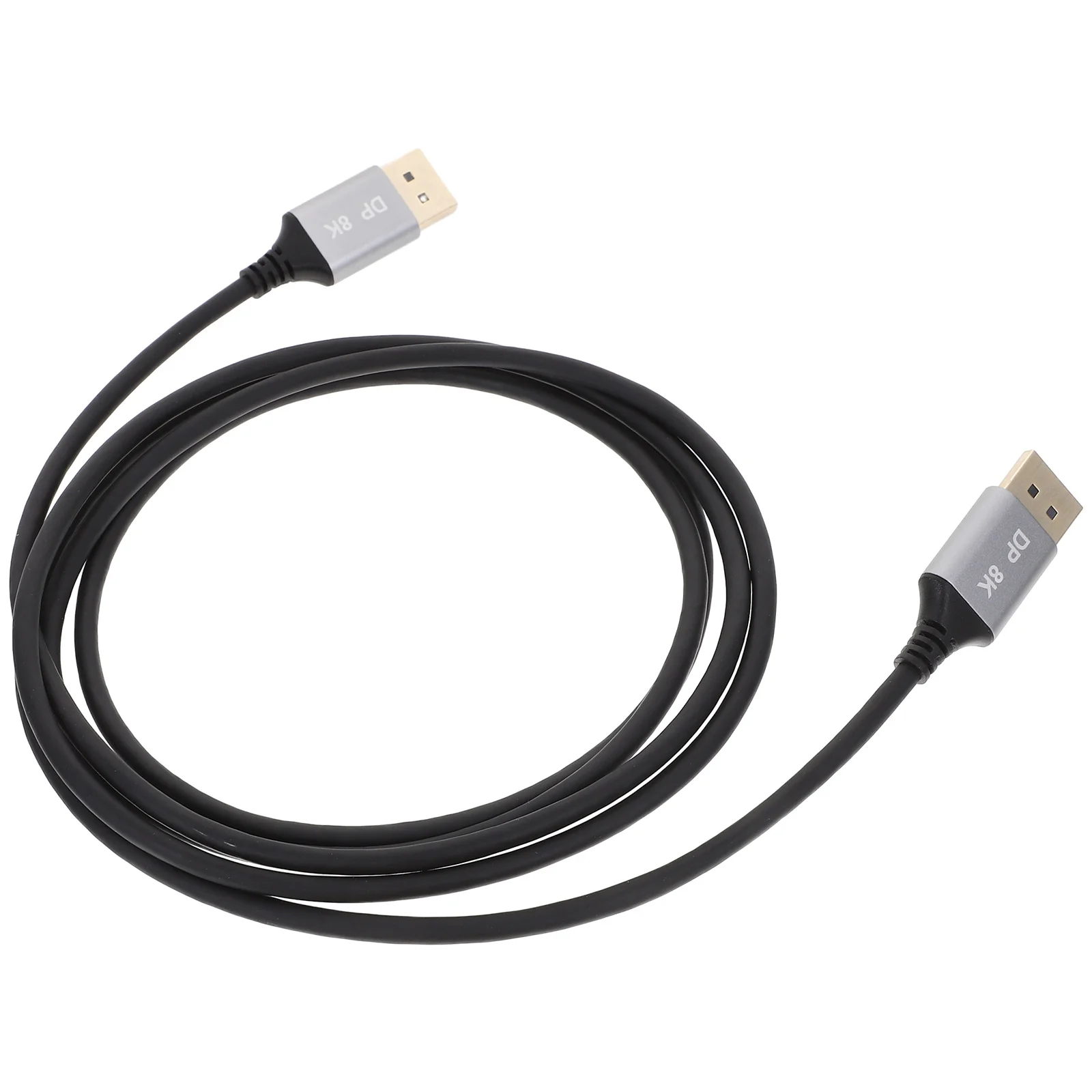 Kabel Display Port 2m Male to Male 8K 60Hz Ultra Tipis Transmisi Stabil untuk Aksesori Monitor Laptop PC Kabel Display Port