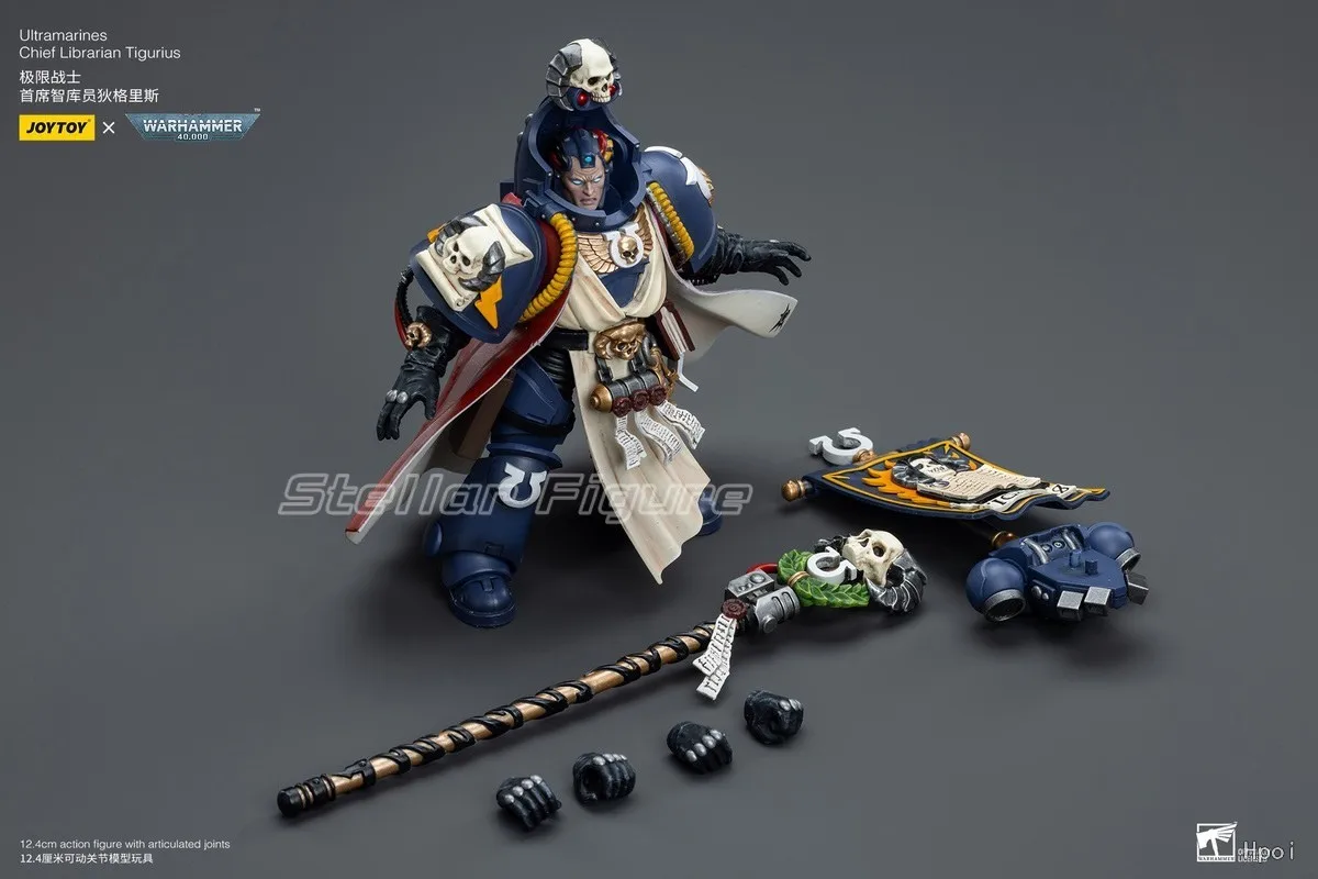 

【SF】JOYTOY 1/18 Action Figure Ultramarines Chief Librarian Tigurius Model Toys Gifts Collection Ornaments