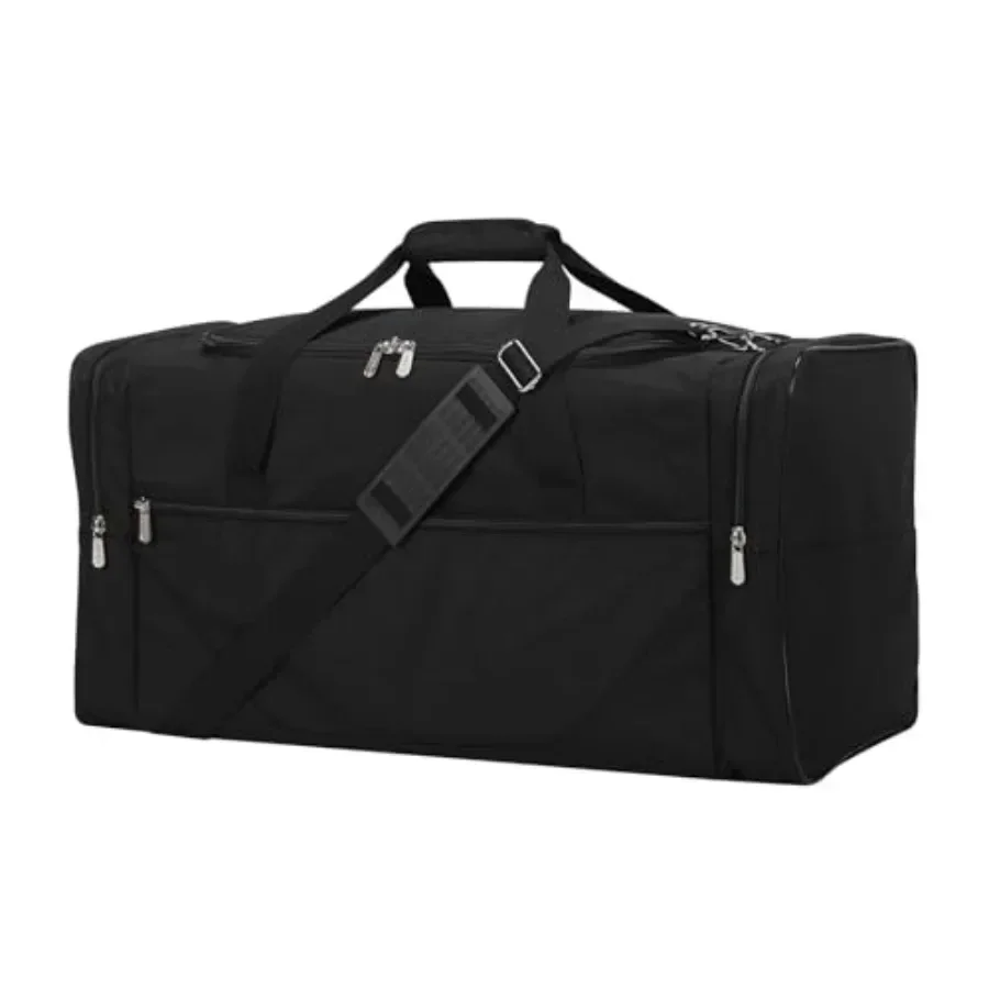 

25 in Large Travel Duffel Bag for Men - 56L Roomy Weekender Bag Trolley Sleeve