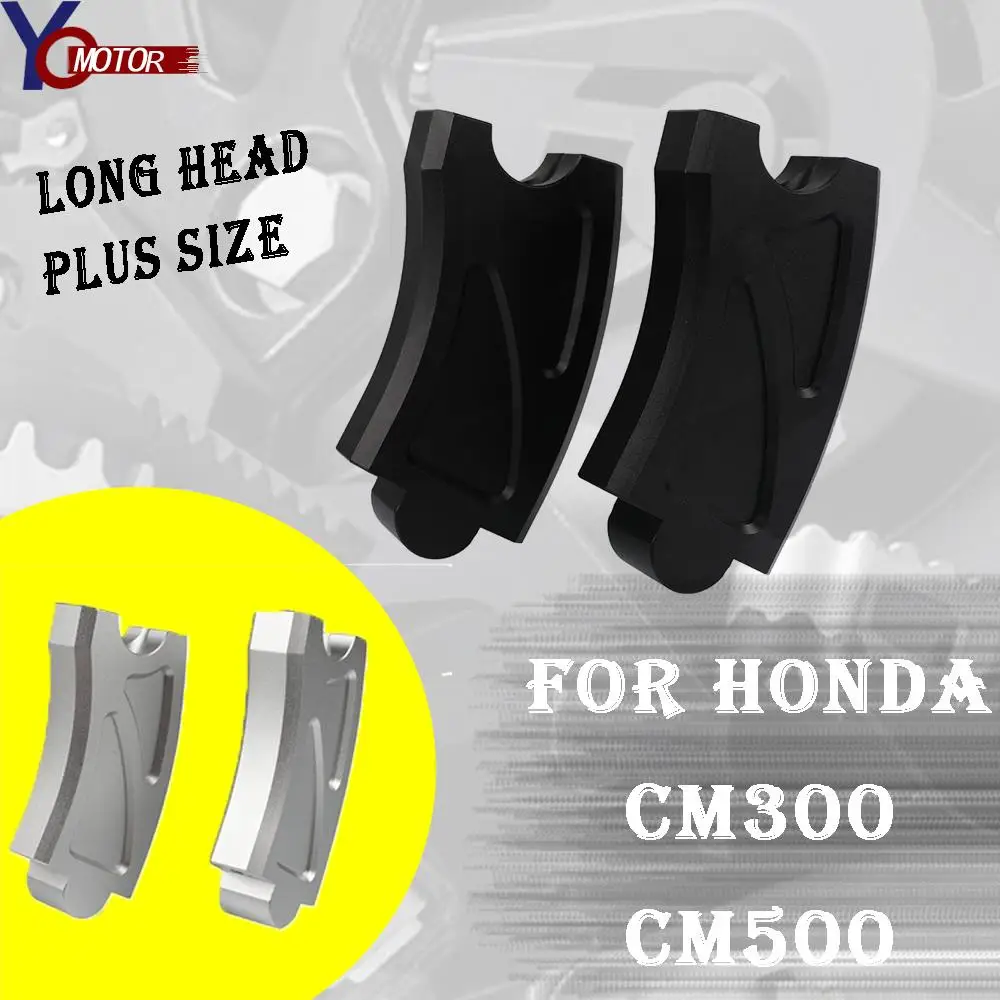 

Motorcycle height Handlebar Risers Clamp Height Up Adapter Long head plus size CNC Aluminium For HONDA CM 300 CM500 Accessories