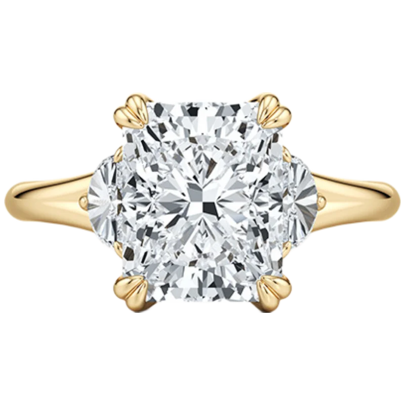 MUSHAN Custom Jewelry 925 Sterling Silver Ring Wedding Bands for Women D Color VVS Moissanite Diamond Luxury s925 Silver Rings