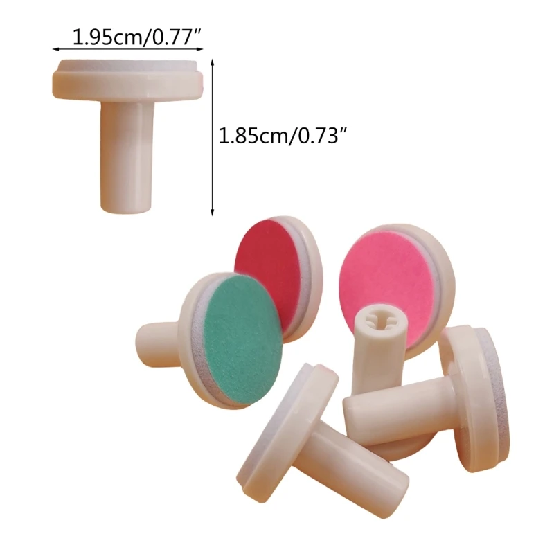 12 pçs/lote bebê unhas arquivo substituição cabeça moagem elétrica almofadas aparador unhas