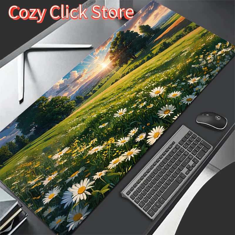 Gaming Mouse Pads Big Gamer Keyboard Desk Japan Anime Scenery Mouse Mat Carpet Rubber Tapis Souris Gaming Notbook Pc Mousepad