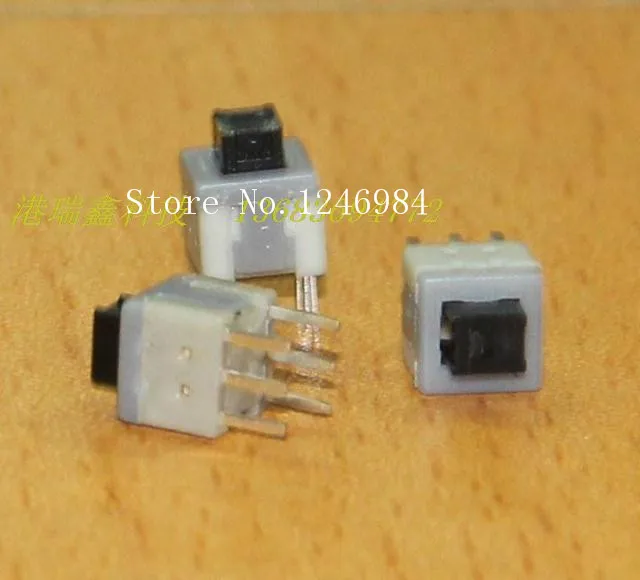[SA]6 * 6 black flat head six feet Dual DPDT switch reset button normally open normally closed without lock button KFT-5.8---200