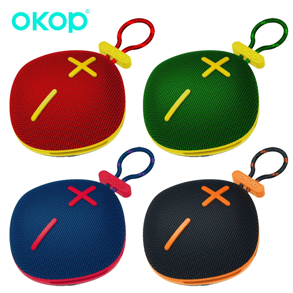 

OKOP Bluetooth Speaker,Outdoor Portable Speaker,Lanyard Subwoofer,Mini Speaker,Long Battery Volume Speaker,AI Speaker USB TF AUX