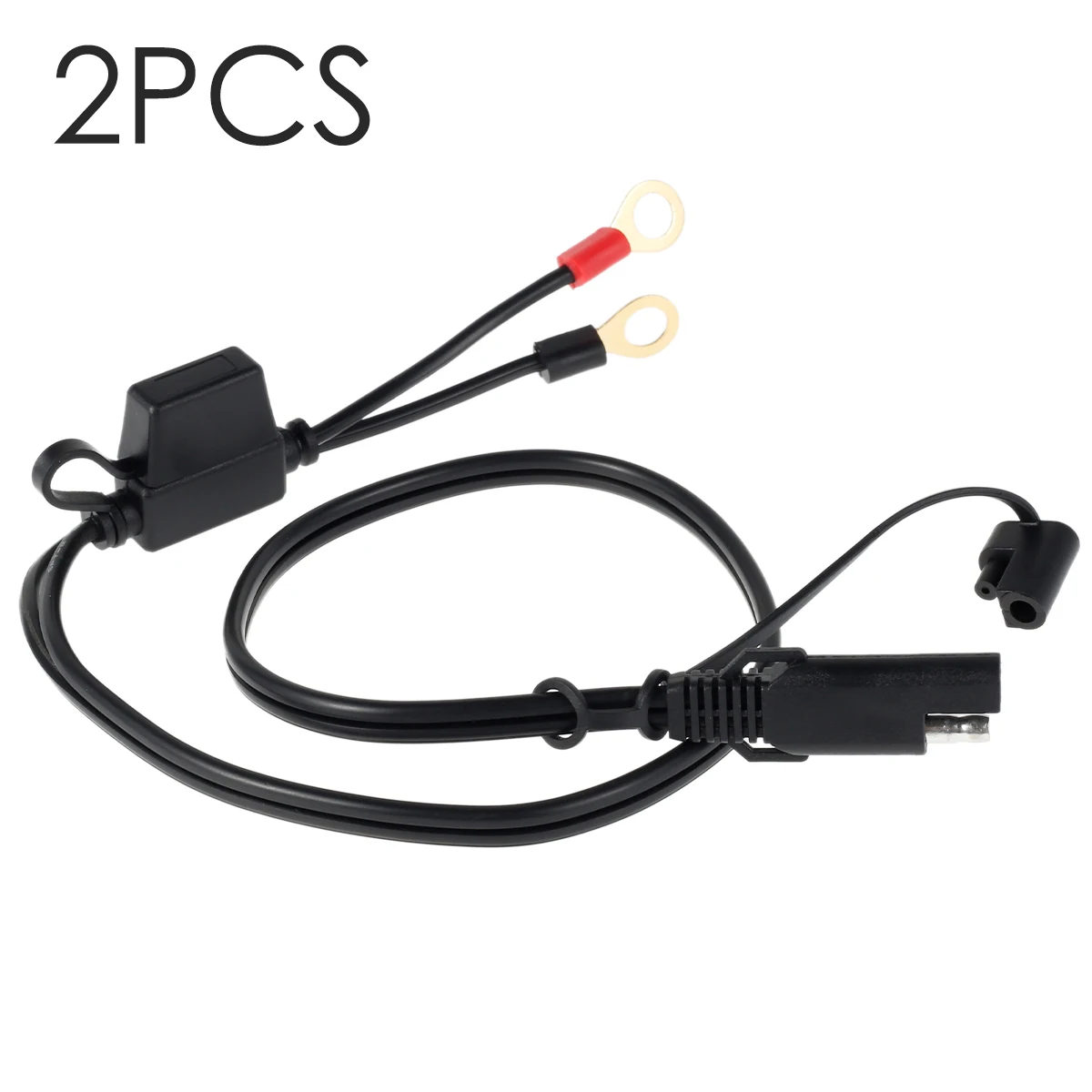 SAE para Anel Terminal Harness Acessório, Carregador De Bateria Da Motocicleta, Terminal O Ring, Desconectar Conector De Saída, 12V