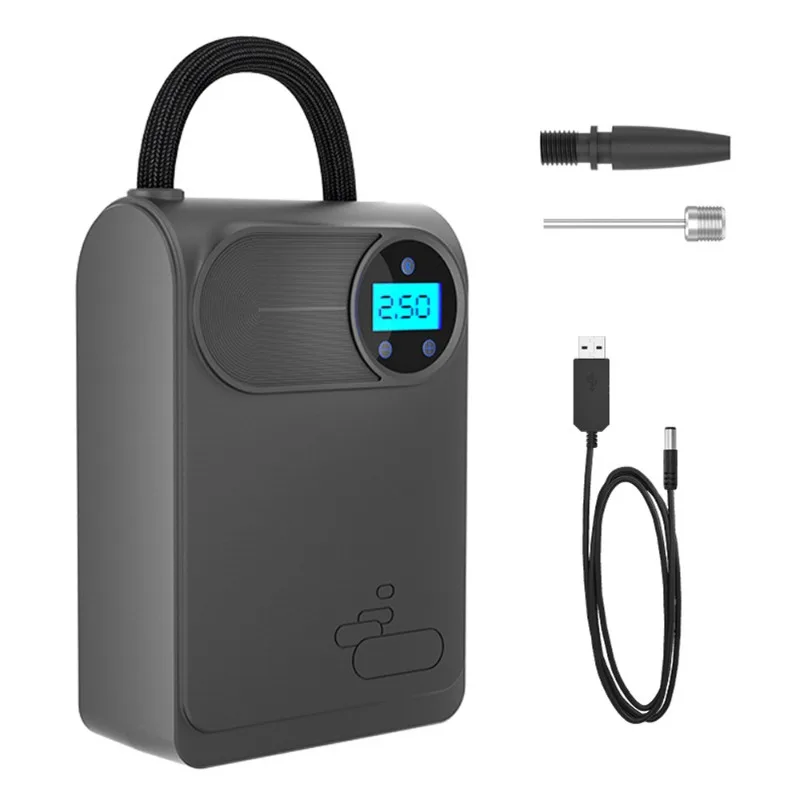 

Беспроводной портативный автомобильный воздушный насос — высокоэффективный электрический воздушный компрессор и многофункциональный насос для накачивания шин с давлением в реальном времени