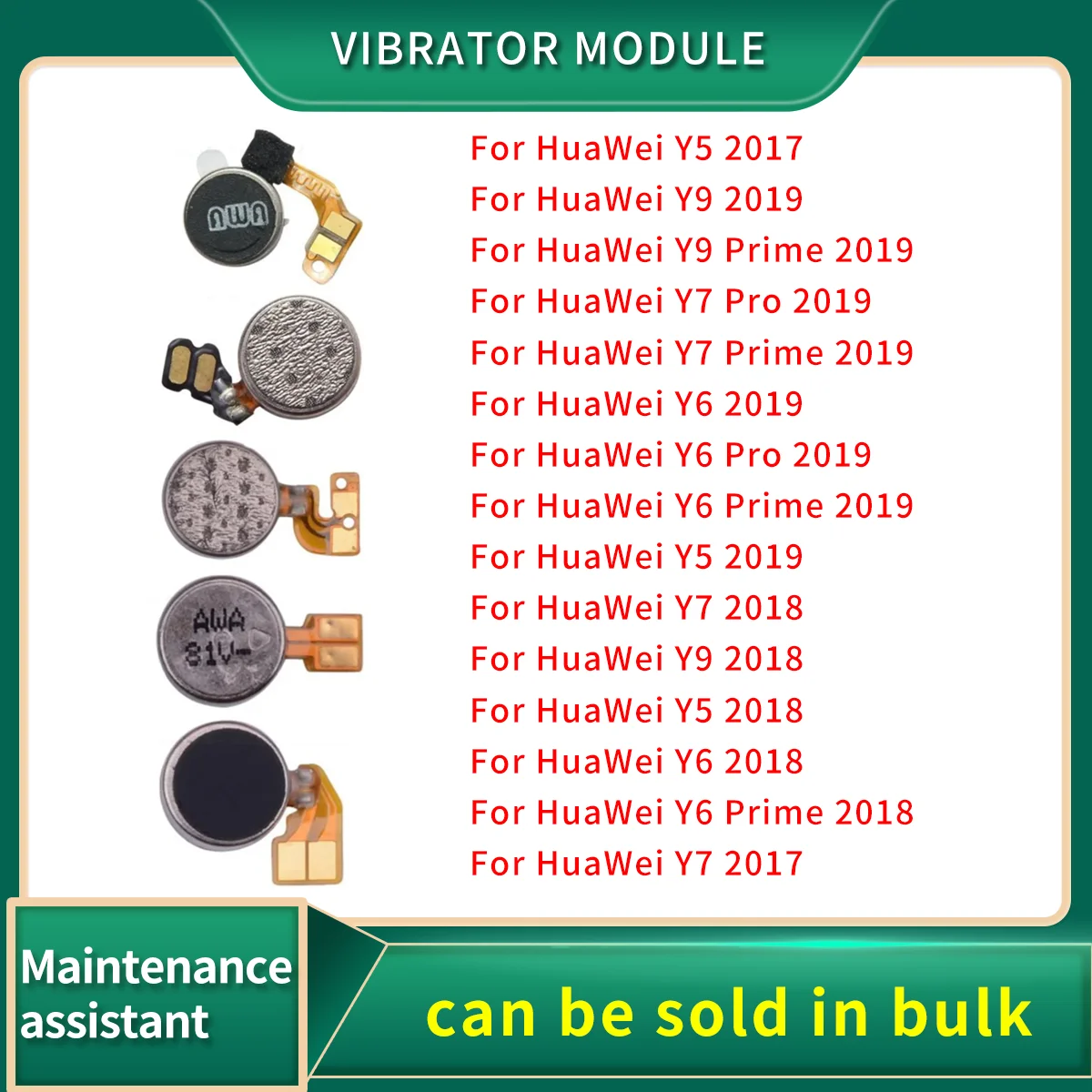 Vibrator Module Vibration Motor Ribbon Flex Cable For HuaWei Y9 Y7 Y6 Pro 2019 Y5 Lite Prime Pro 2018 2017