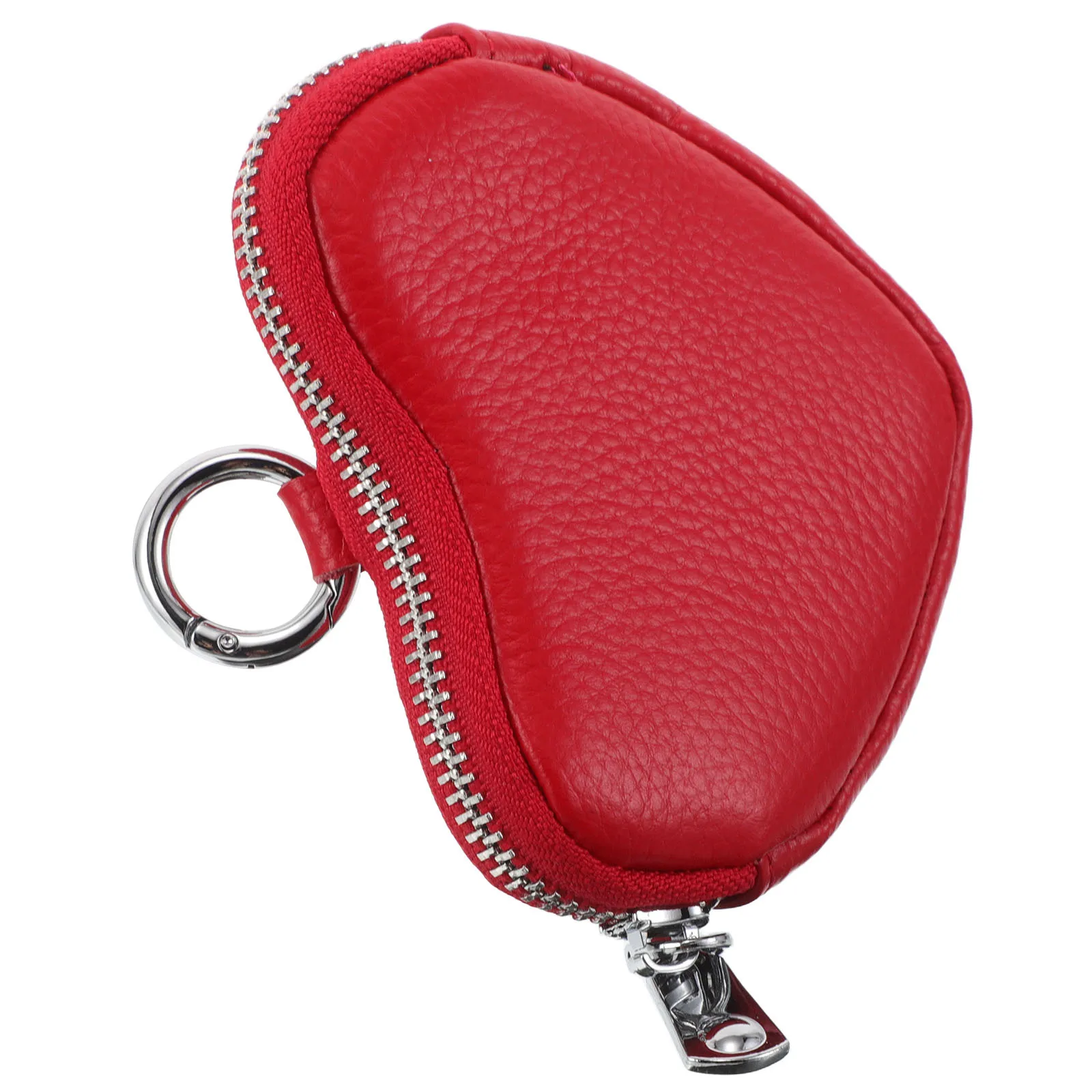 Portafoglio piccolo a forma di cuore rosso Portamonete femminile Portachiavi Mini custodia Elegante portamonete per viaggi Shopping Uso quotidiano Donna