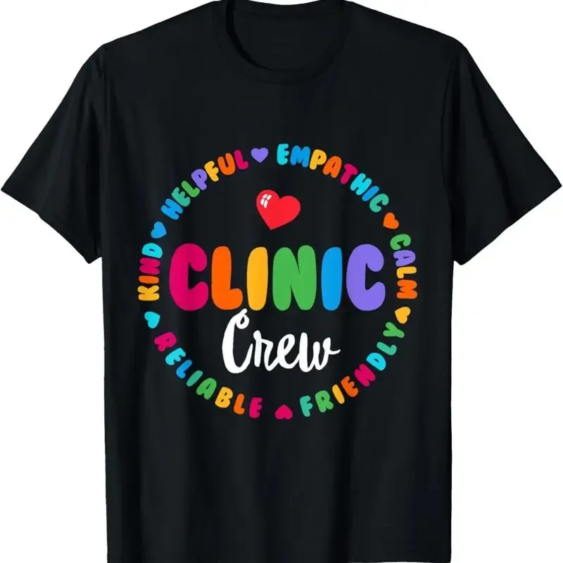 Clinic Crew For School Nurse Appreciation Week Back T Shirt