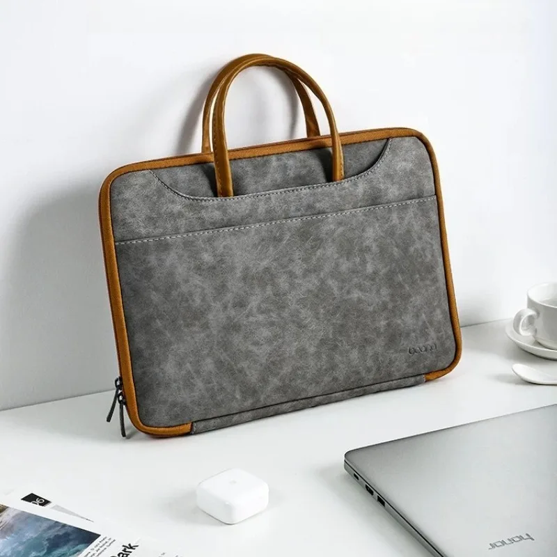 Full Open Villous Lining Laptop Bag For 13-15.6 inch MacBook Huawei MateBook Lenovo IdeaPad pro 15.6' HP Pavilion Asus ZenBook