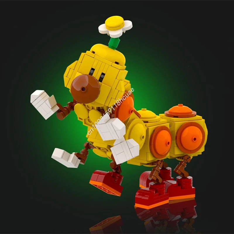 

457 шт. MOC Happy Wiggler Posable Display Фигурка Итальянский сантехник Эксклюзивная витрина Строительные блоки для креативного рождественского подарка