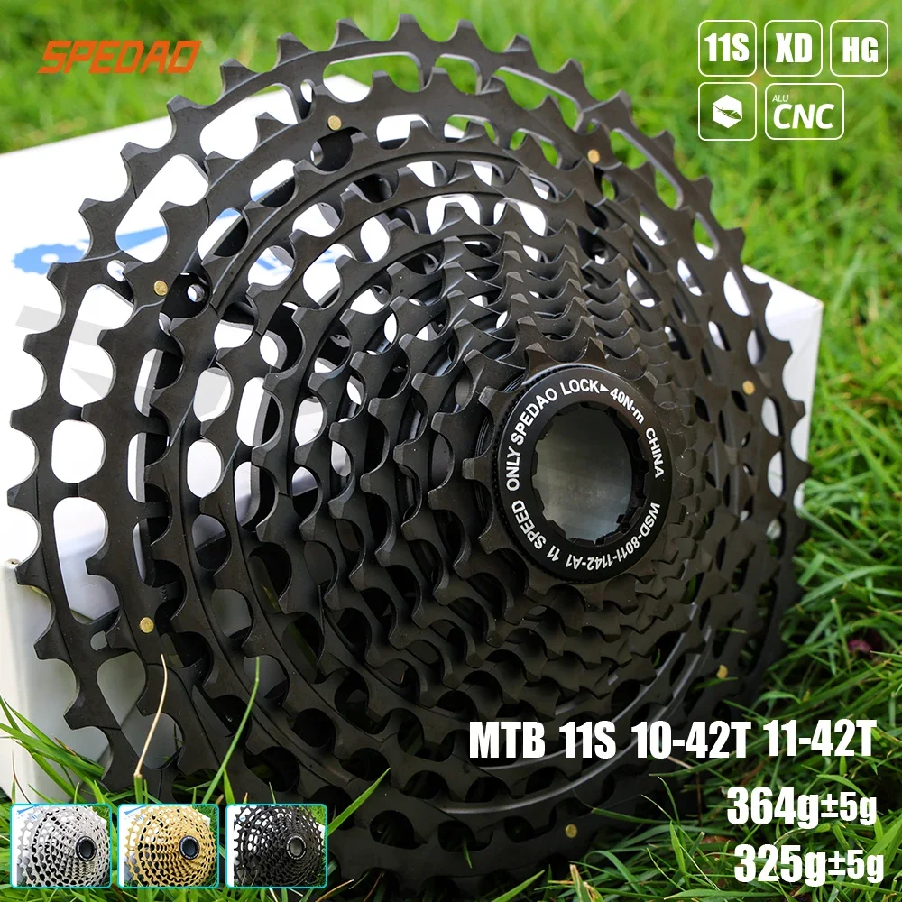 

Зажигалка SPEDAO, 10-42 т, велосипедная кассета, 11 скоростей, MTB велосипед, колесо свободного хода, 11S, горная звездочка XD HG, кассета для упражнений на велосипеде