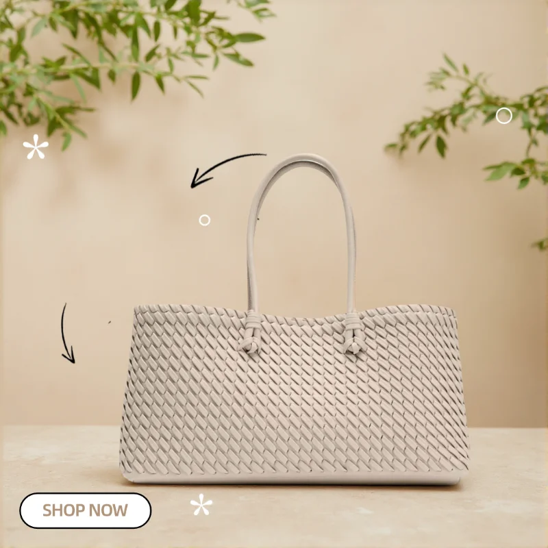 2026 New Niche Woven Tote Bag Women Super Large Capacity Versatile Fashion Handheld Shoulder Crossbody Bag Daily Commute Work