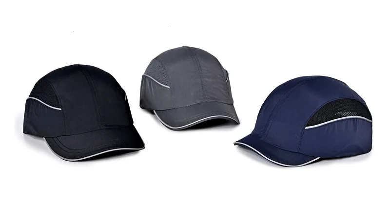 Lightweight Safety Bump Cap Baseball Style Protective Hat Comfortable Head Protection Short Brim &Long Brim