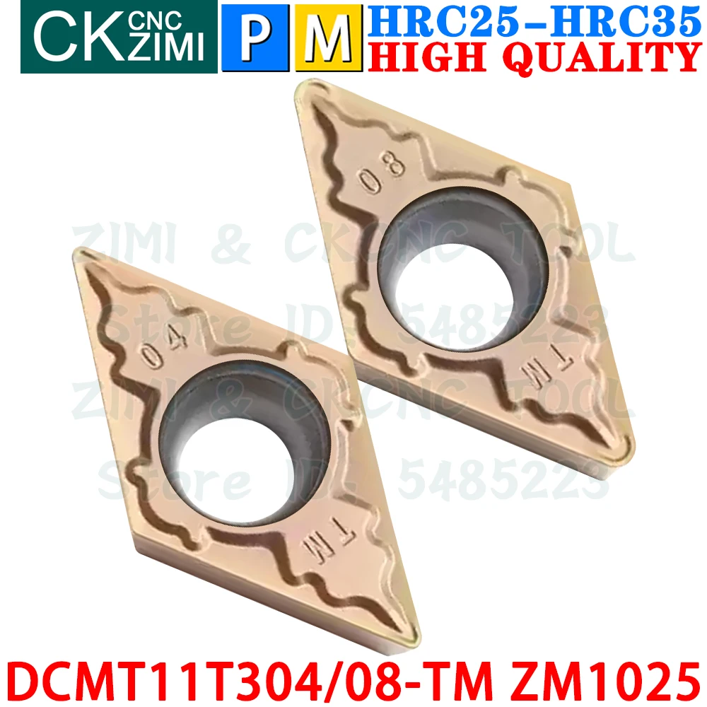 

DCMT11T304-TM ZM1025 DCMT11T308-TM ZM1025 Твердосплавные пластины Наружные внутренние токарные пластины Инструменты Инструменты для резки металла с DCMT11T3 DCMT 11T3 TM DCMT32.51 DCMT32.52 TM ЧПУ Столярные инструменты