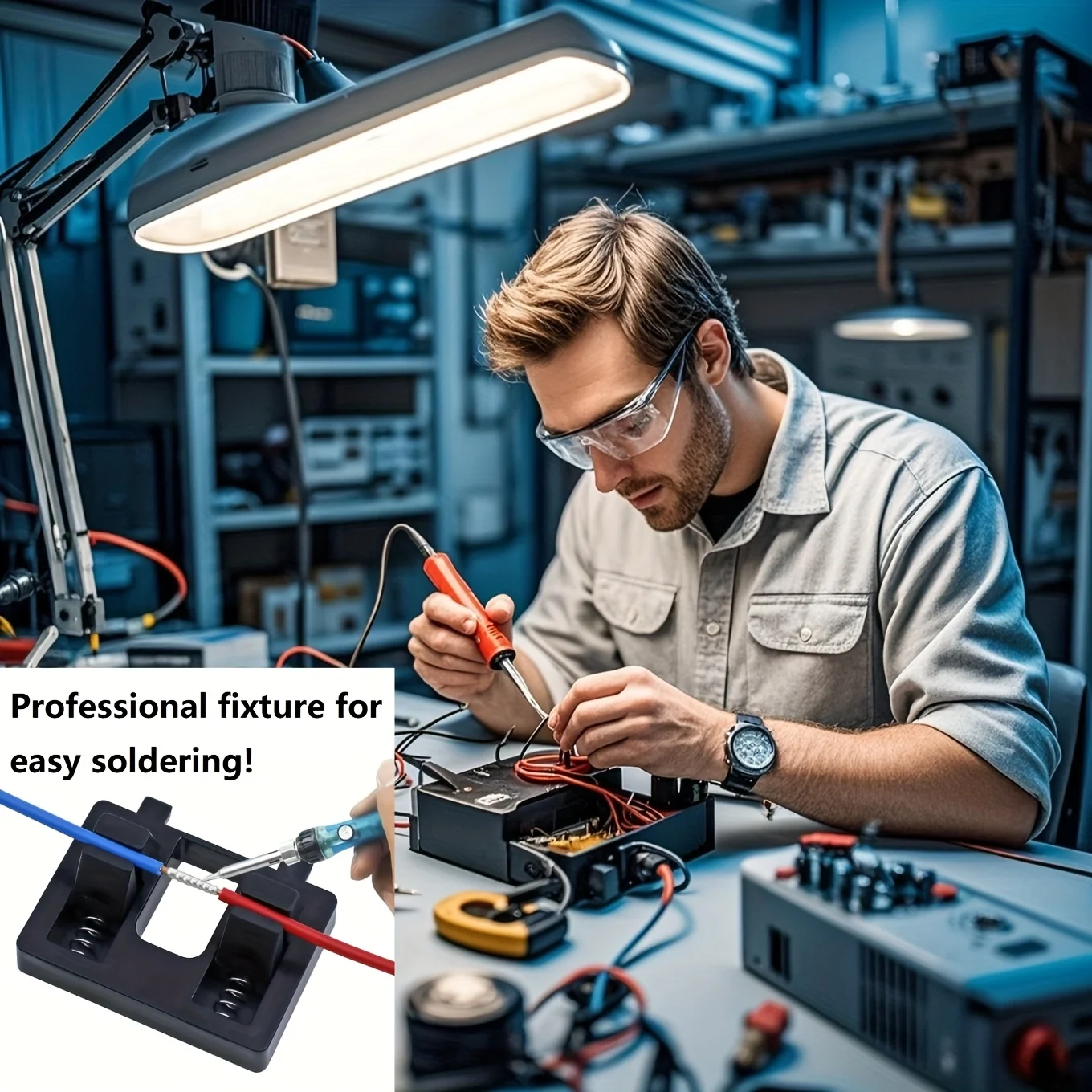 Hot Sale Professional Spring-Loaded Wire Soldering Clamp – Adjustable Portable Holder for Soldering Stations, Quick Clamp&Releas