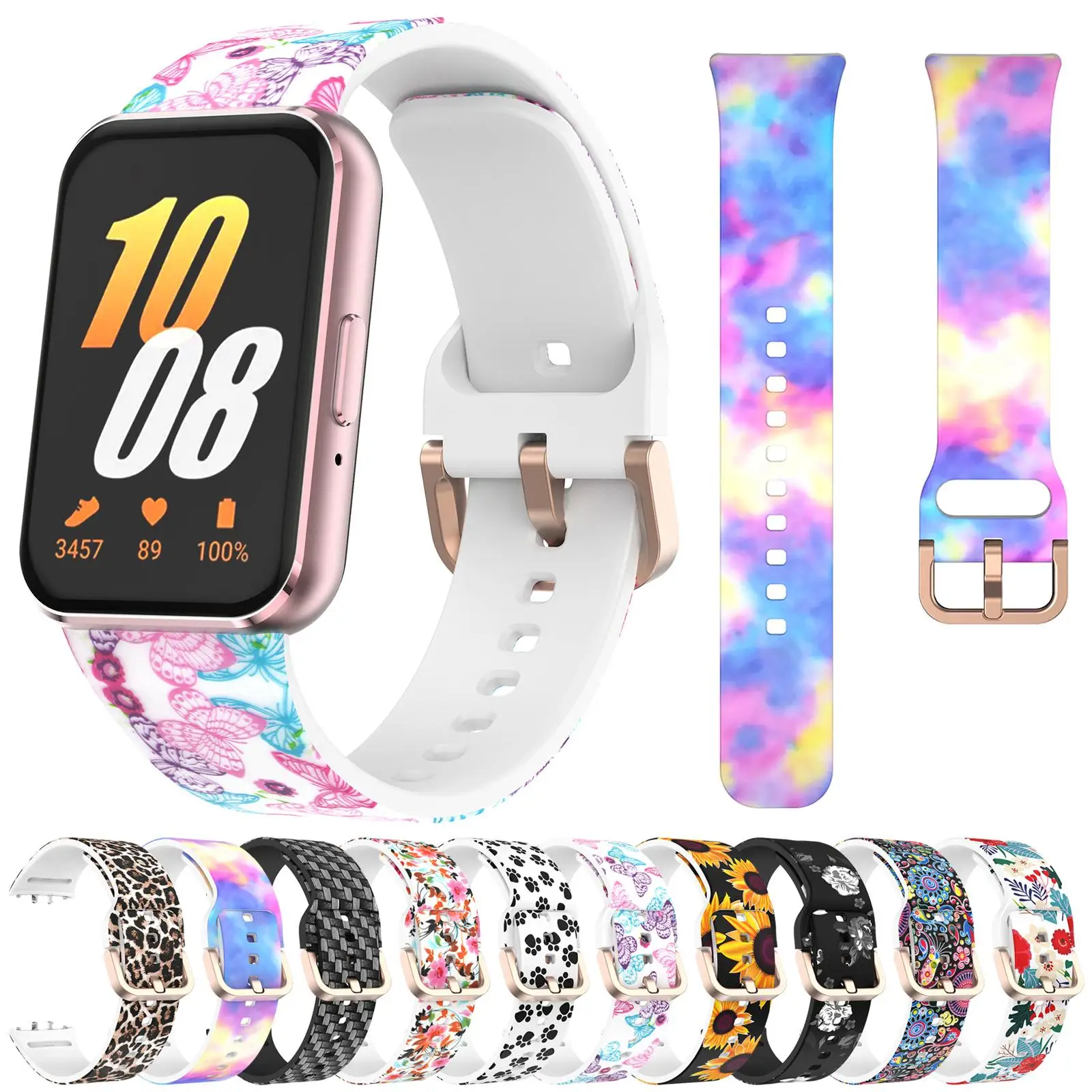 

Printed Silicone Band For Samsung Galaxy Fit 3 Strap Accessories Sport Bracelet Wristband Correa For Samsung Galaxy Fit 3 Belt