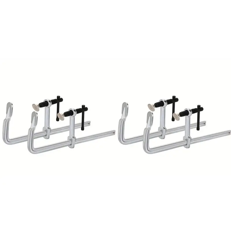 AT19-4X Light-Duty Drop Steel Bar Clamps F Clamps 160X60mm For Welding Wood Working Metal Working DIY Crafts