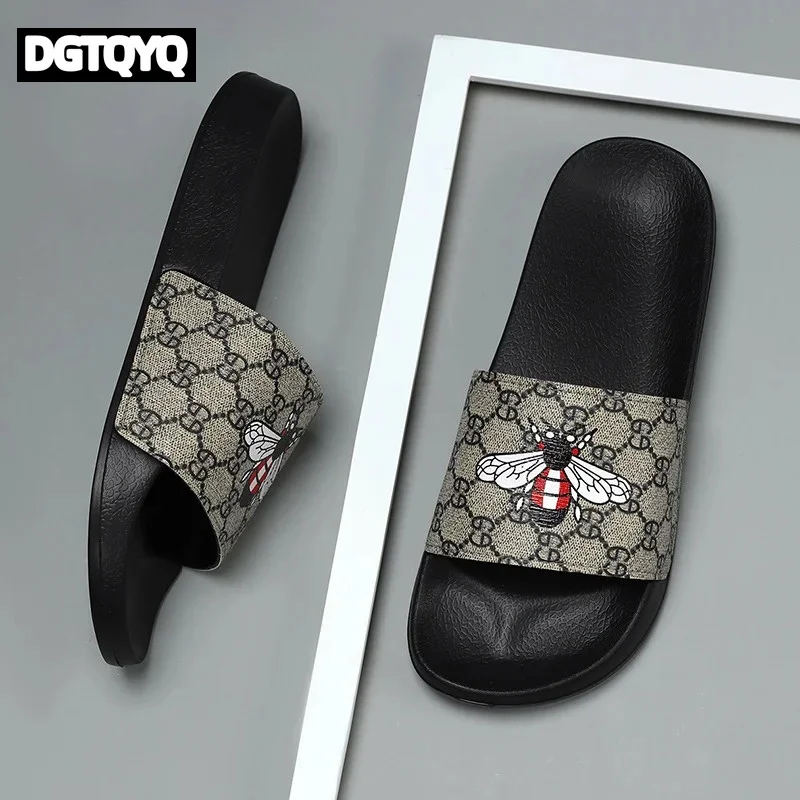 

2026 Men's Shoes Sports Casual Slippers Indoor and Outdoor EVA Shoes Summer Men's Bees Beach Outdoor Garden Slippers