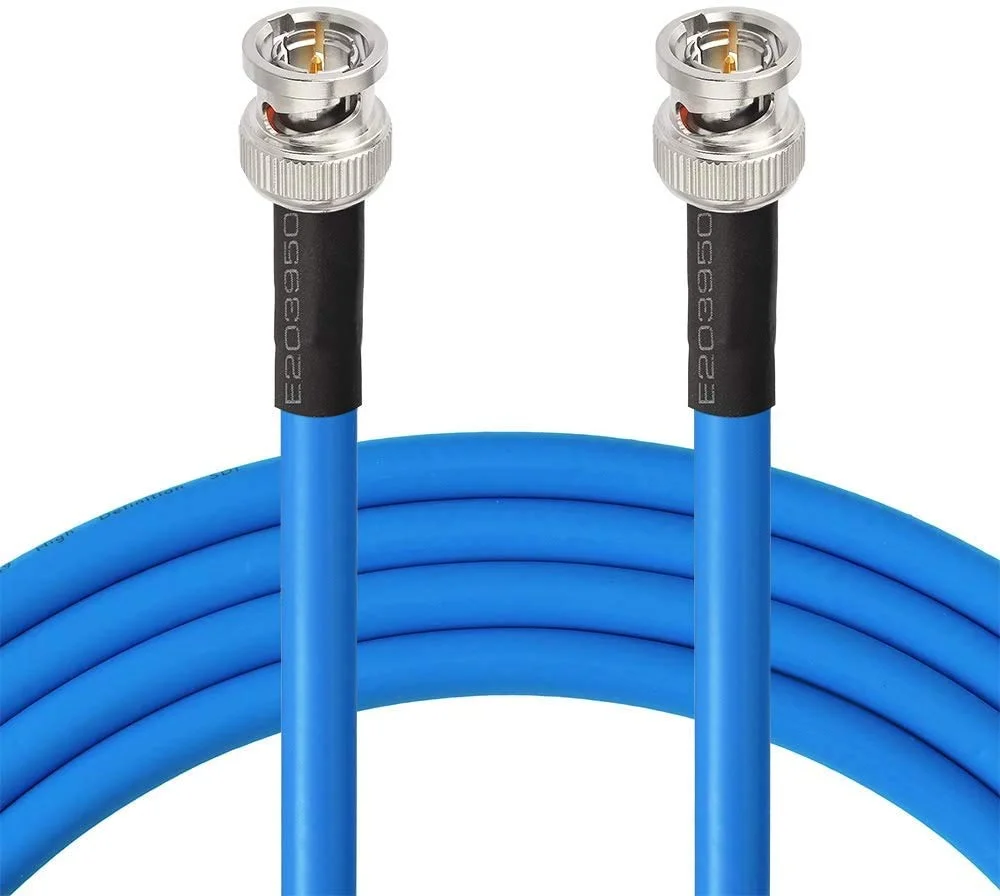 1Pcs ss402 BNC Cable SDI Cable 3G/6G/12G (Belden 1694A) 75 Ohm Mini BNC Male Cable Supports HD-SDI/3G-SDI /4K/8K SDI Video Cable