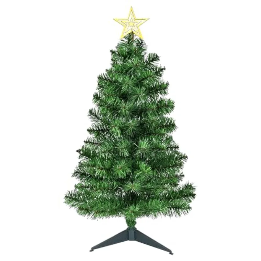 

3Feet Premium Hinged Artificial Holiday Small Mini Christmas Tree for Tabletop, Home, Office, Indoor and Outdoor Holiday Decora