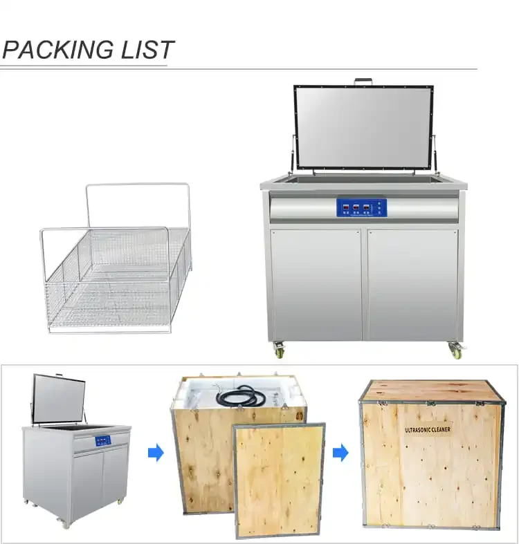 رائجة البيع الصناعية والتجارية الكبيرة بالموجات فوق الصوتية الأنظف 50l 100l 150l 200l 300l