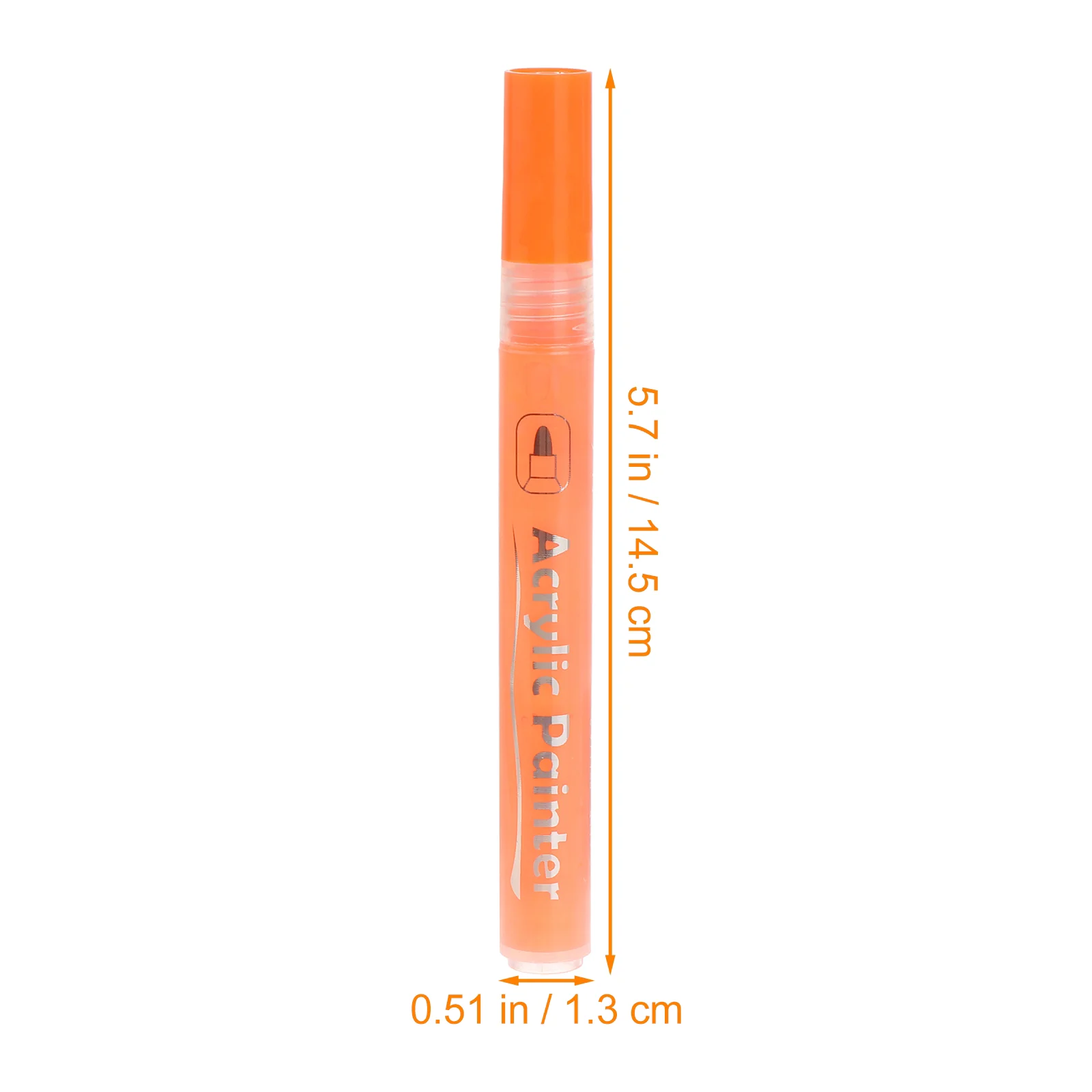 Watercolor Pen Orange Paint Acrylic Painter Pens Painting Marker Graffiti Laundry for Clothes