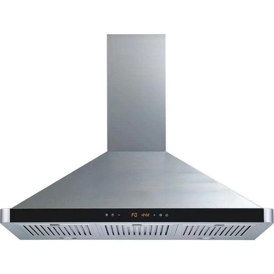 

36 In 600 CFM Convertible Stainless Steel Wall Mount Range Hood with Stainless Steel Baffle Filters and Touch Sensor Control