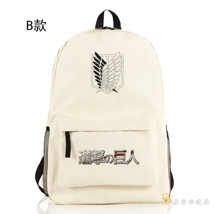 Game Anime Shingeki no Kyojin Attack On Titan Levi Ackerman Eren Jaeger Cosplay Xmas Gift Cartoon Cute Backpack Messenger Bag