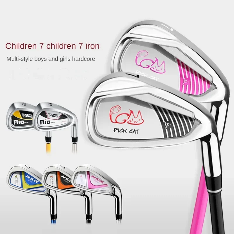 

PGM Children's Golf Club Boys and Girls Beginner 7 Iron Golf Iron Beginner Practice Club JRTiG004