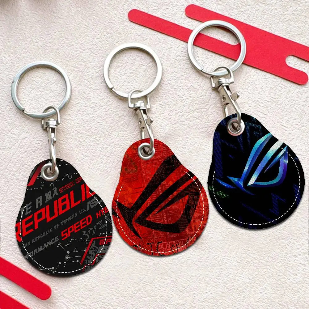 ROG Logo Waterdrop Aped N Acc Control Card Holder For Vehicles Public Transport Keychain Protective Cover