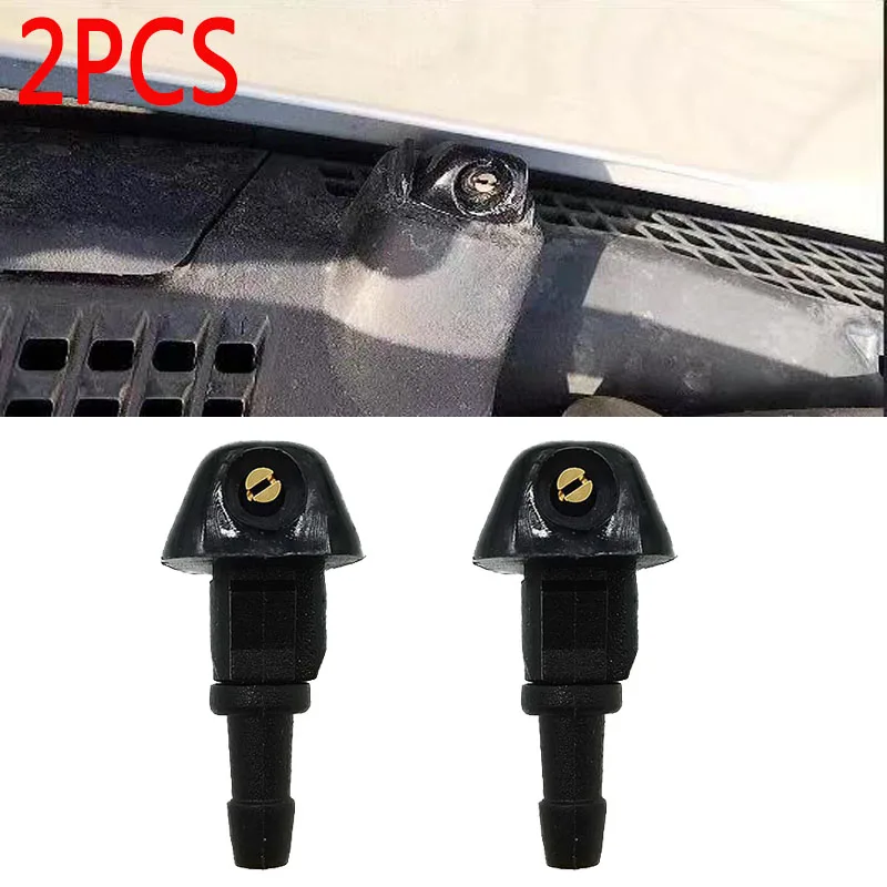 2PCS Windshield Washer Water Nozzle Spray 76810-SEA-A01 For Honda Civic Fit Jazz CR-V Accord Prelude Shuttle , Acura TSX