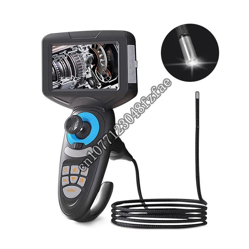 

four way 360 degree steering Industrial Videoscope Borescope pipe inspection 720P HD 8mm video dual lens