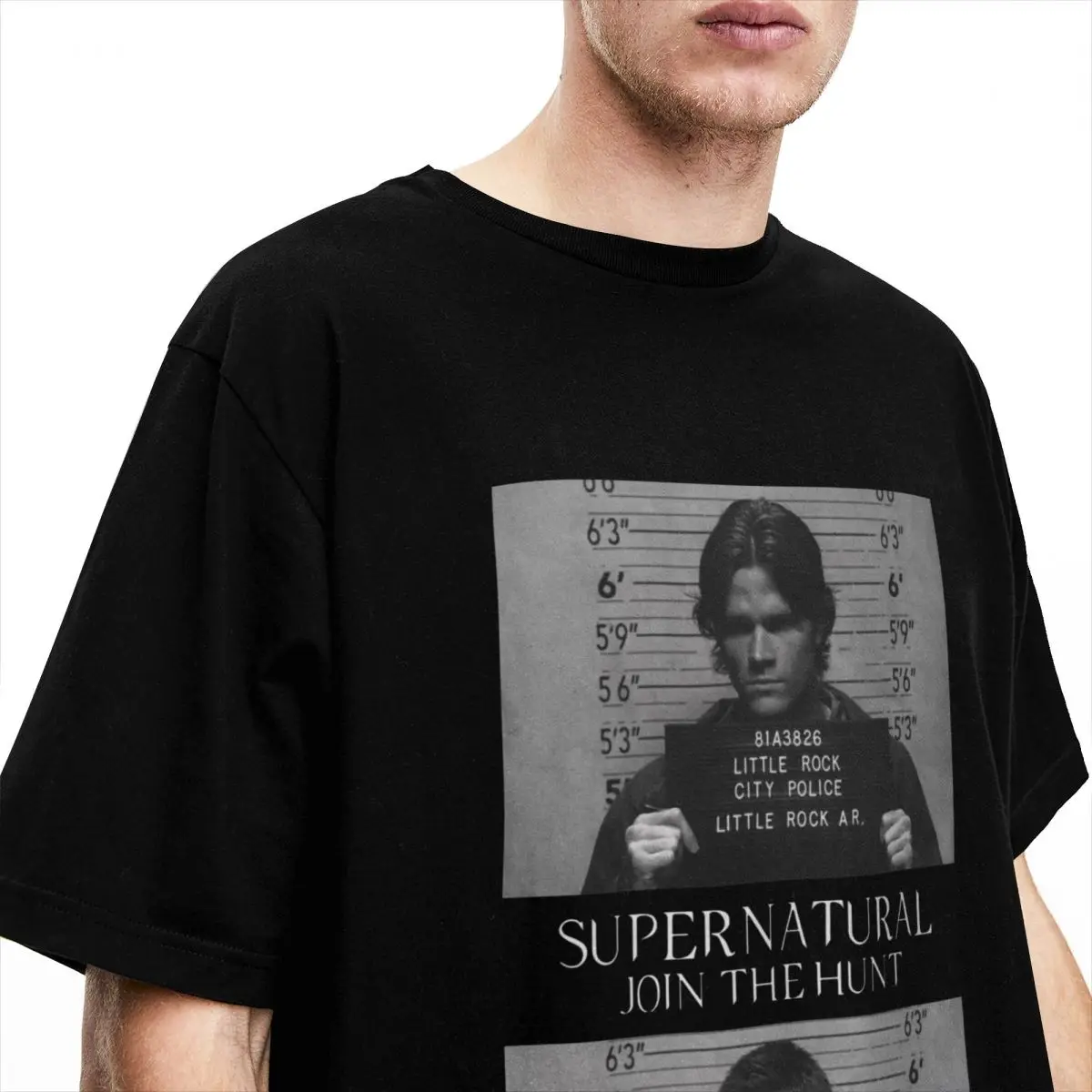 Dean Winchester T-Shirt Summer jensen ackles Street Style T Shirts Cotton Hippie Tee Shirt For Man Short-Sleeve Print Top Tees