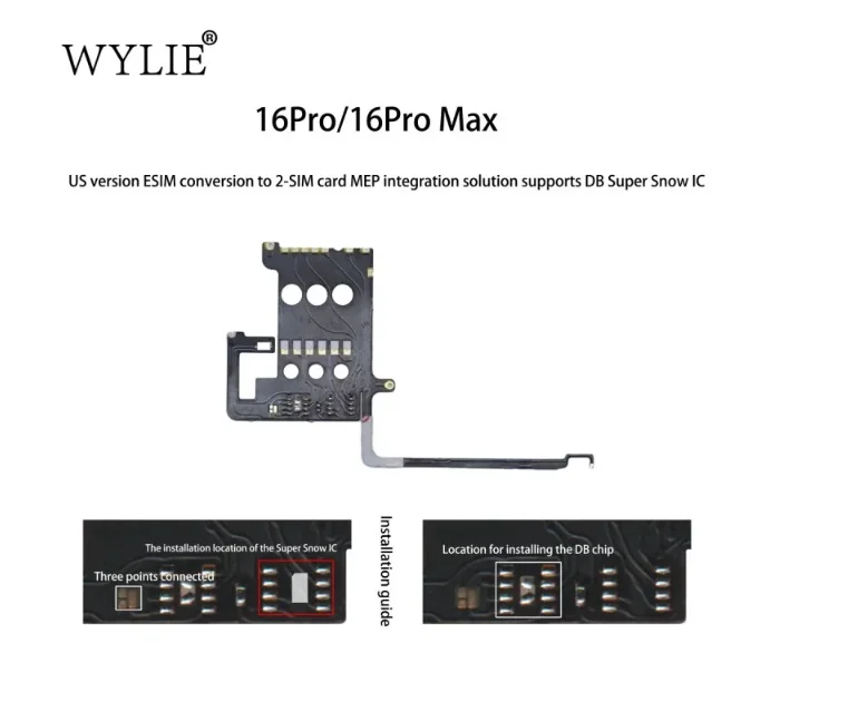 

Слот для карт WYLIE 16Pro/16Pro Max, версия для США, преобразование ES1M в карту 2-SLM, решение для интеграции MEP, поддержка Super Snow IC/DB IC