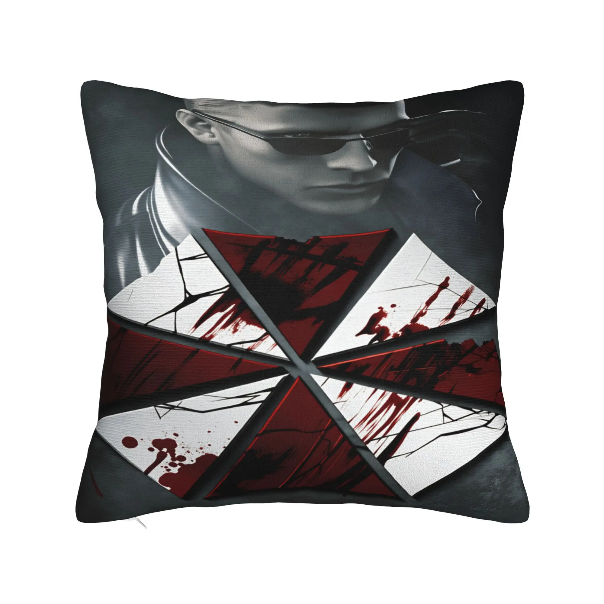 Umbrellas Corporations Japan Horror Game Pillow Case  Soft Pillow Cover For Sofa Home Decoration Fashion Pillowcases
