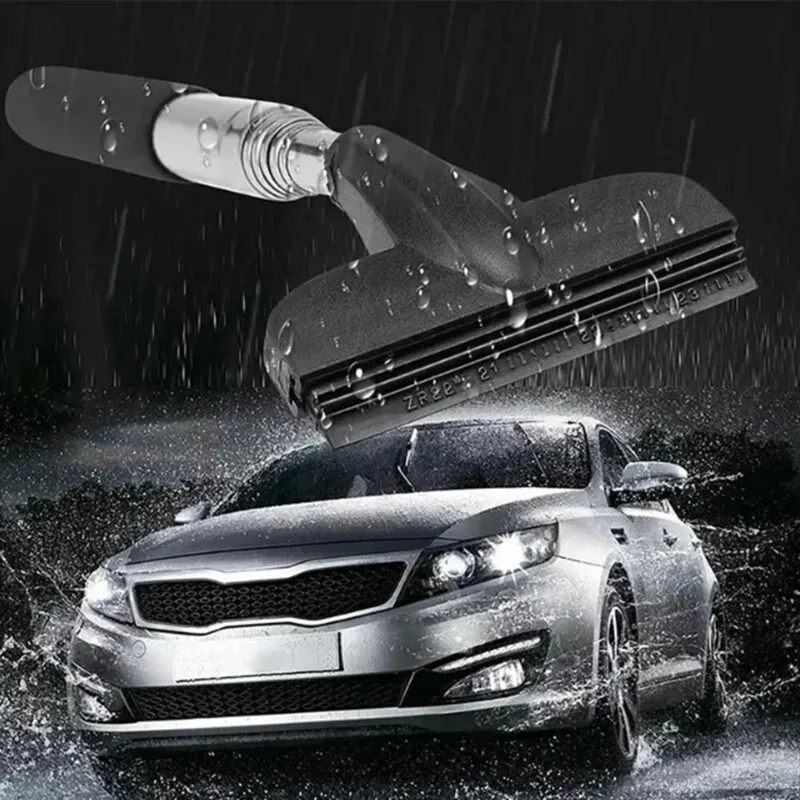 Portable Rainy Glass Window Cleaning Tool Wiper Extendable Handle Car Side Mirror Squeegee Telescopic Rearview Mirror Squeegee