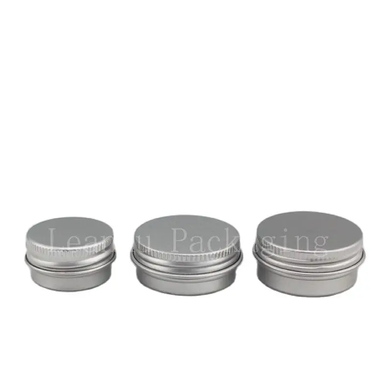 

100pcs 10g 12g 15g Small Empty Balm Aluminum Container Mini Travel Metal Cosmetic Jar Sample Skin Care Cream Pot Solid Perfume