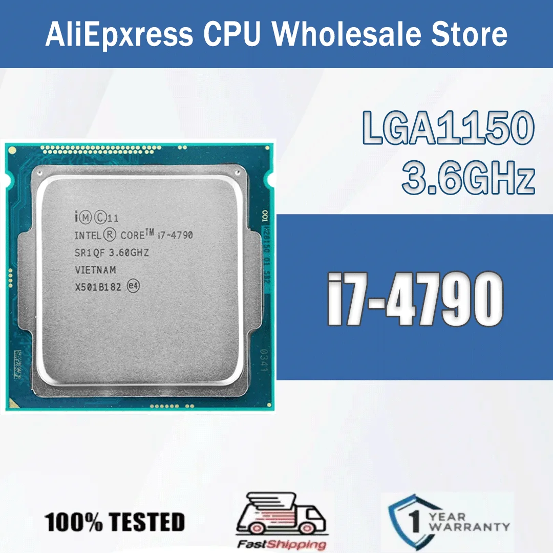 Intel Core I7-4790 3,6 GHz 4 núcleos 8 hilos 8M 84W I7 4790 servidor procesador de CPU de computadora LGA1150