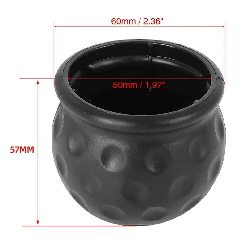 2 pz 50Mm gancio di traino tappo di copertura della sfera gancio di traino rimorchio Caravan Towball proteggere per auto camion rimorchio RV Camper ATV Quad